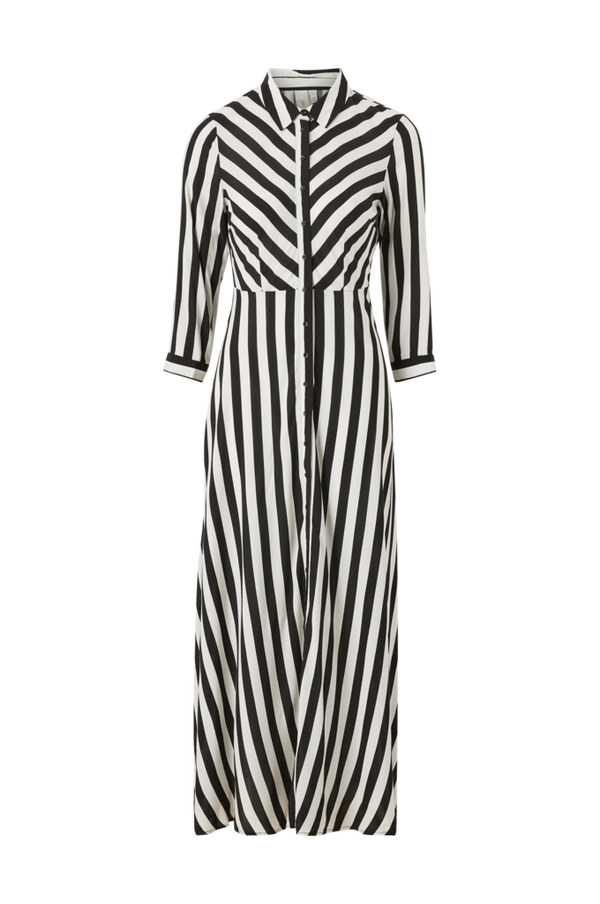 Y.A.S - Maxi kjole yasSavanna Long Shirt Dress S. Noos - Sort - 34