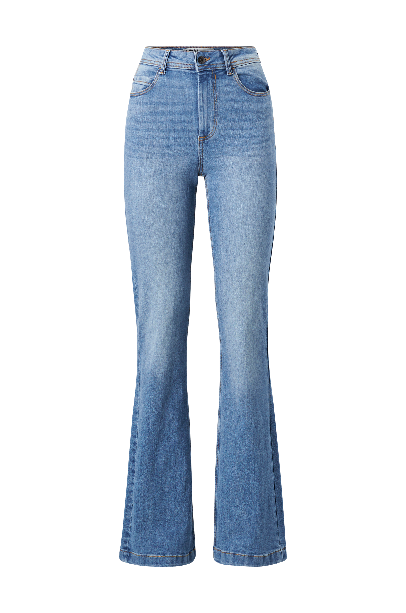 JDY - Jeans jdyFlora Flared High - Blå - W32/L34