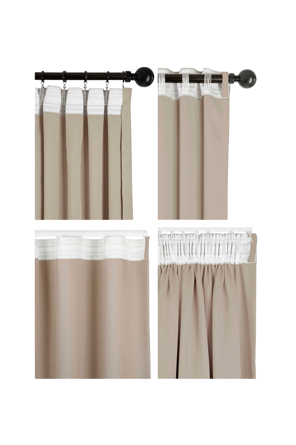 Hasta Gardin Svala (recycle) 132x250 cm, beige från Hasta, bild 5