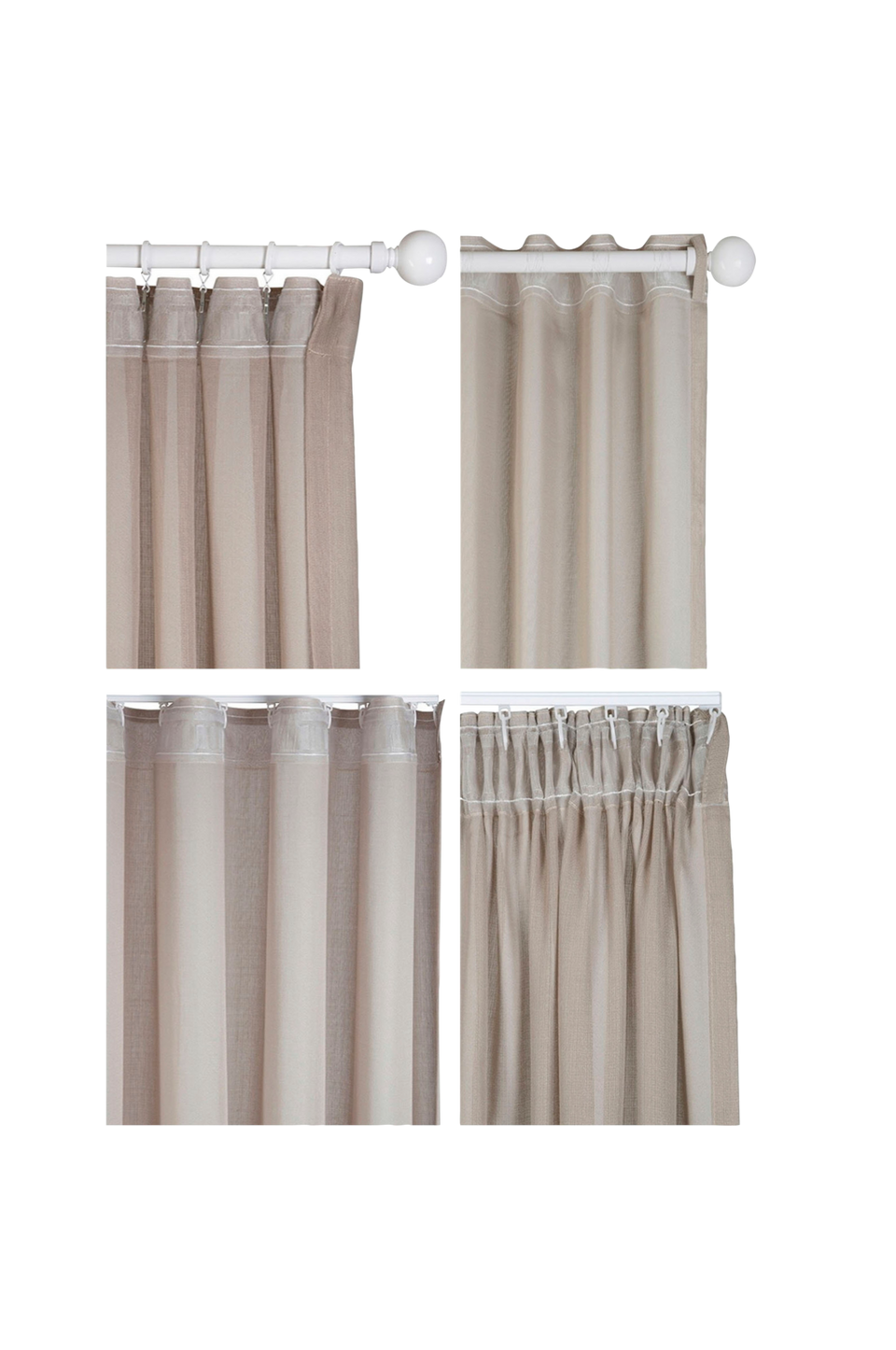 Hasta Gardin Vilja 132x250 cm, beige från Hasta, bild 2