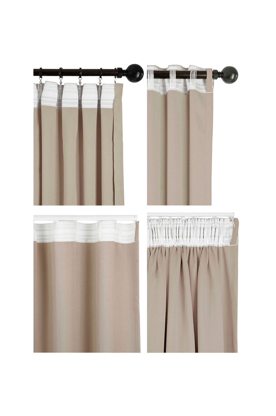 Hasta Gardin Svala (recycle) 268x280 cm, beige från Hasta, bild 5