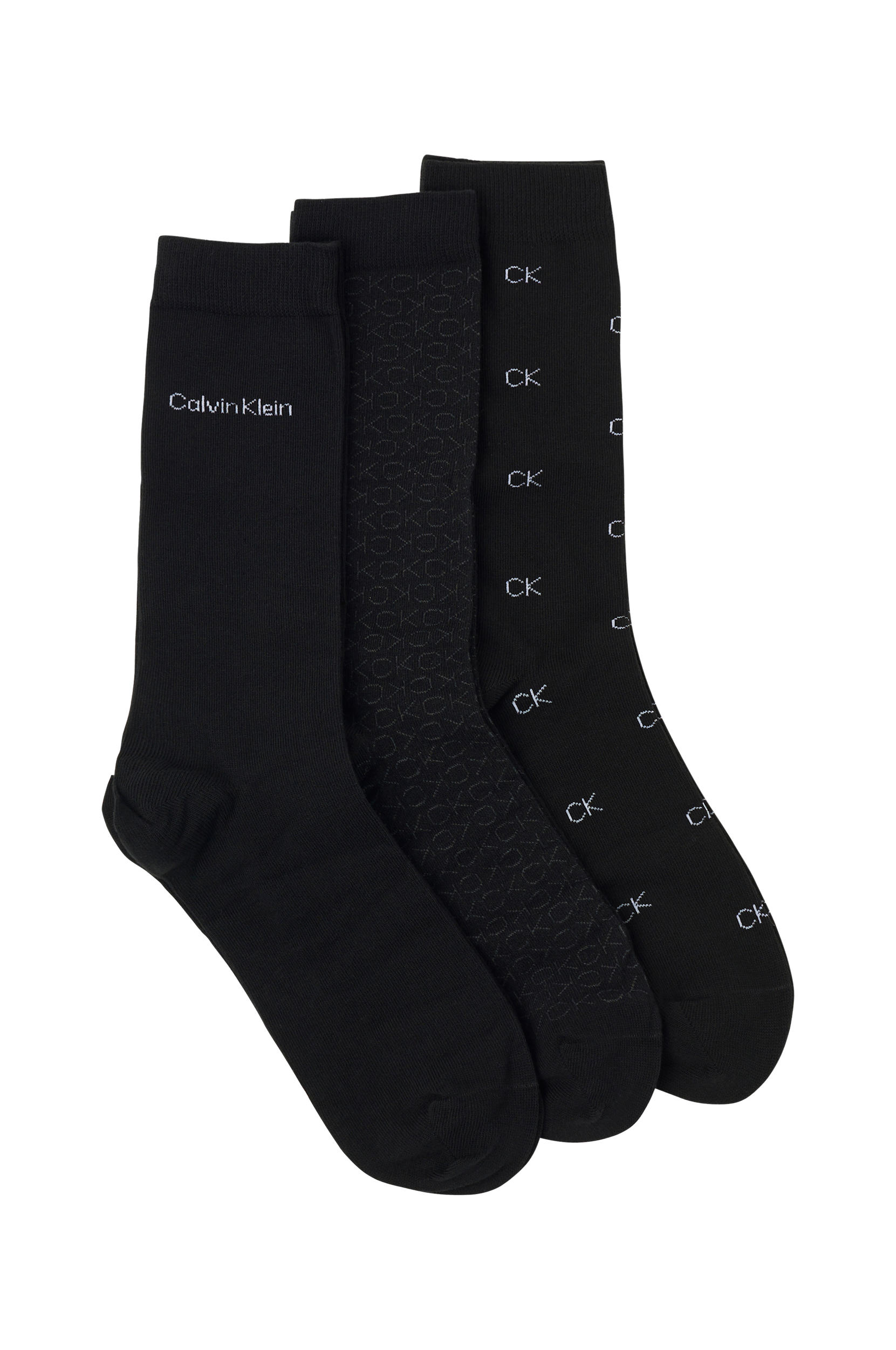 Calvin Klein Underwear - Strømper Calvin Klein Men's Logo Socks Gift Box 3-pak - Sort - ONE SIZE - Sokker - Tøj mænd (29023369)