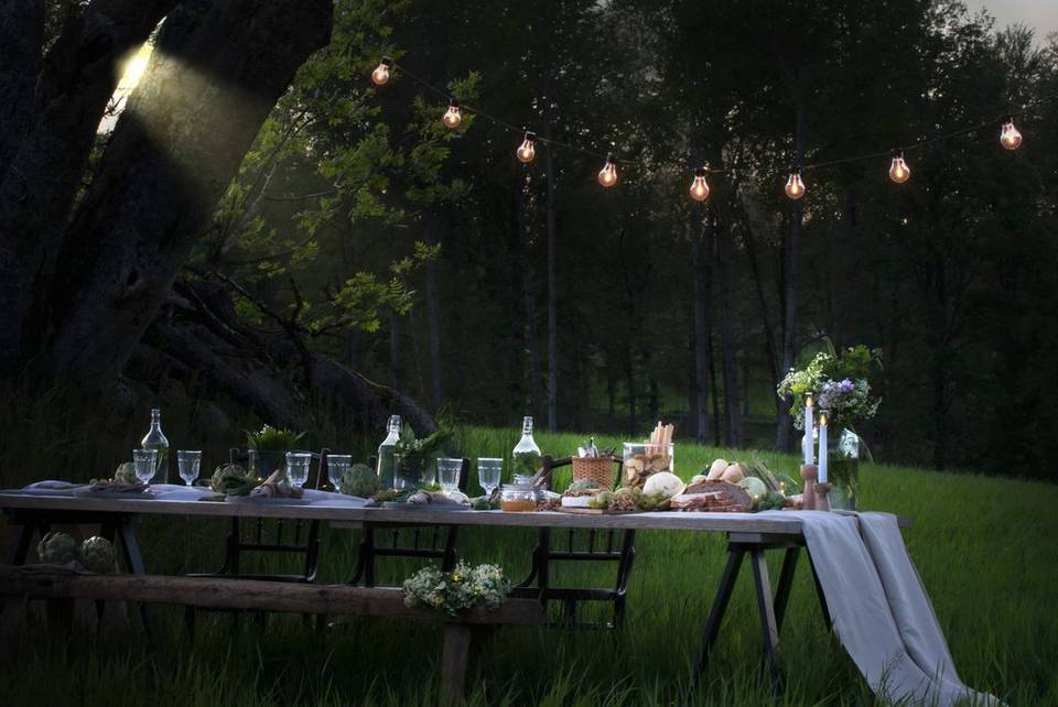 Konstsmide Slinga SAM E27 10 LED utbytbar 450cm, svart från Konstsmide, bild 2