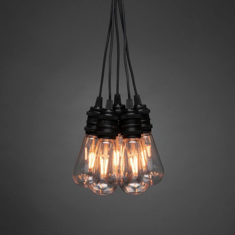 Konstsmide Tilläggsslinga ALVA E27 10 LED 915 cm, svart från Konstsmide, bild 2