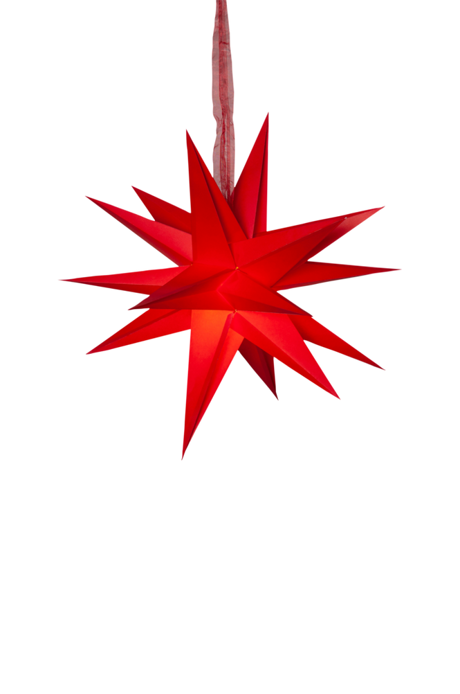 Papirstjerne December 45 cm