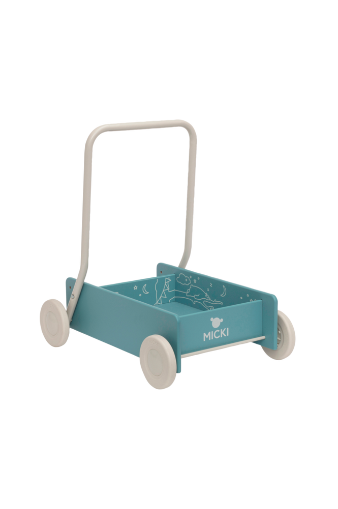 Lära-gå-vagn – blå