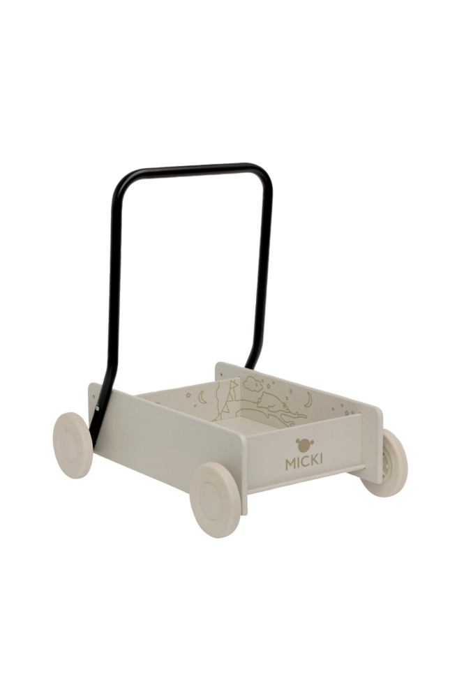 Lära-gå-vagn – beige