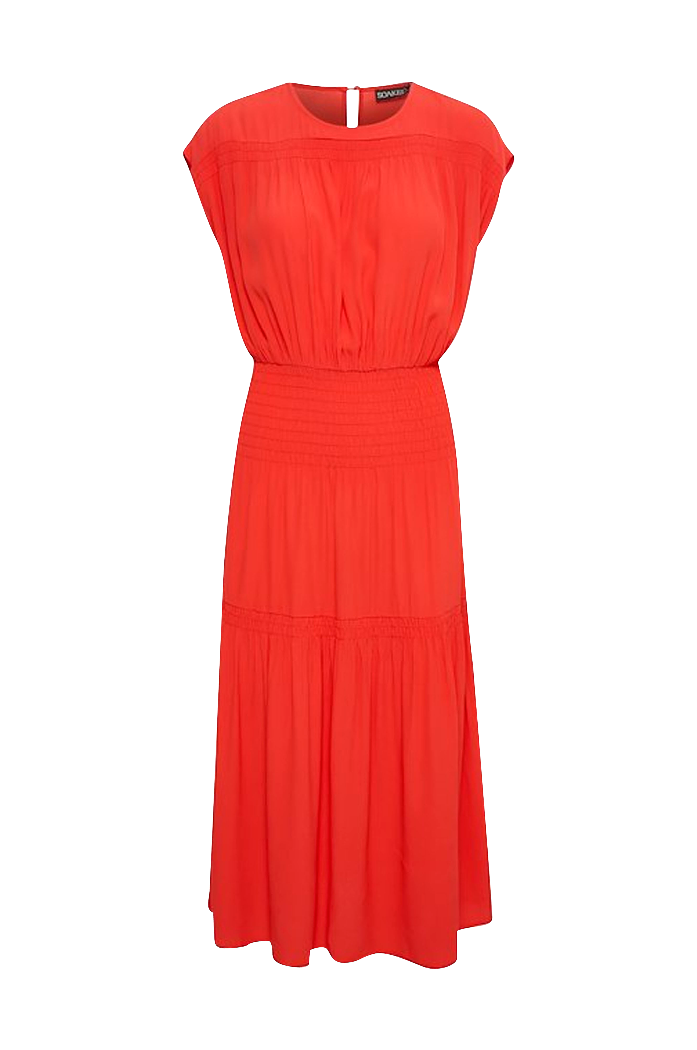 Soaked in Luxury Klänning slLayna Dress Orange Midiklänningar