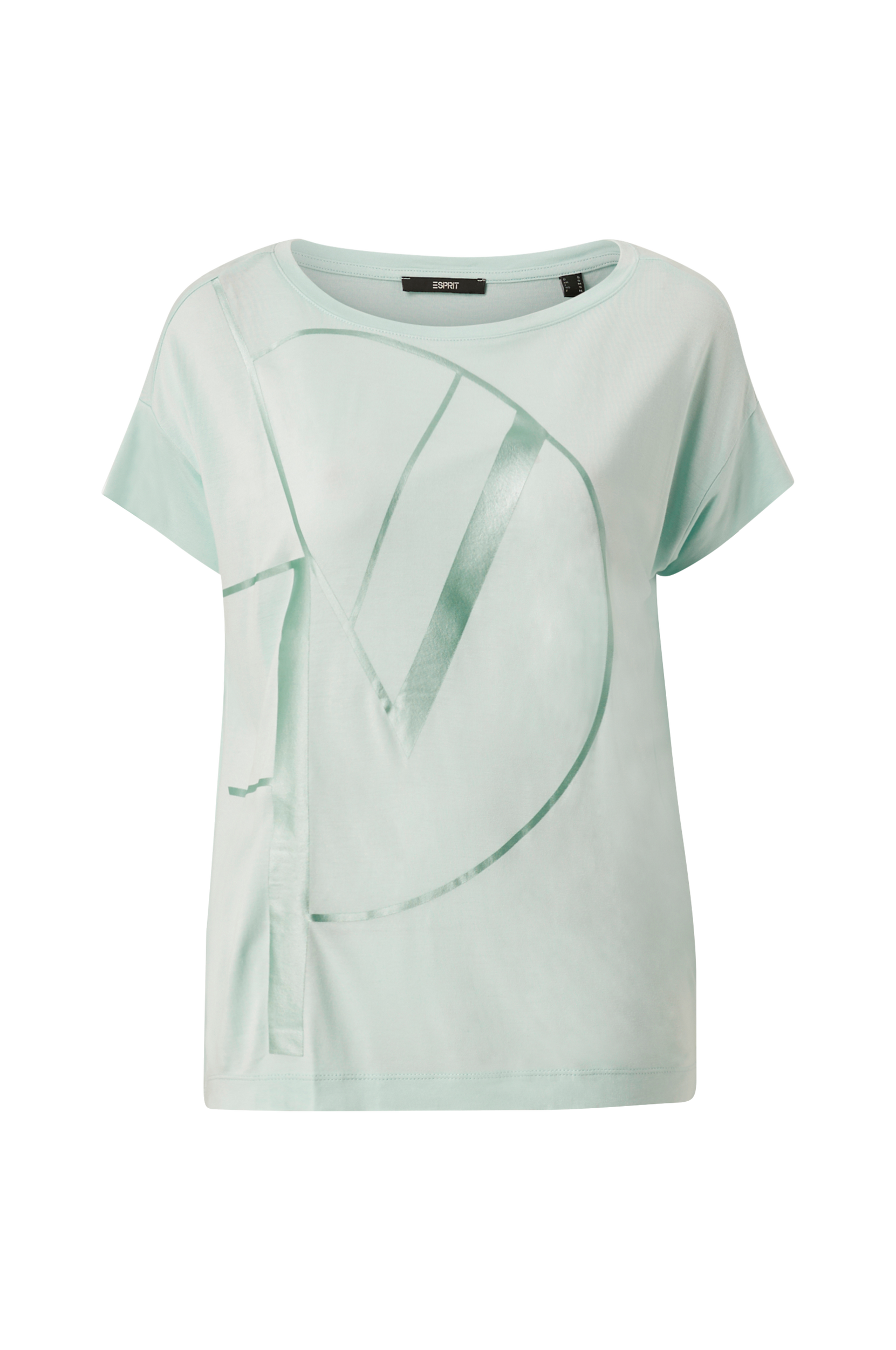 Esprit - T-shirt i viskose - Grøn - 42