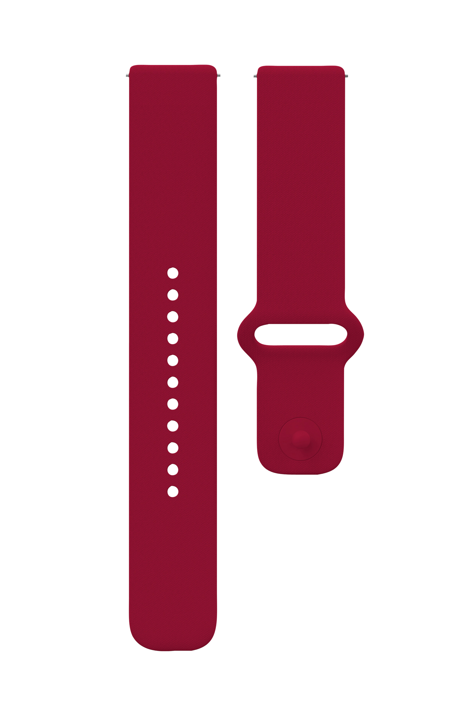 Polar - Silikonarmband 20 mm – röd S-L