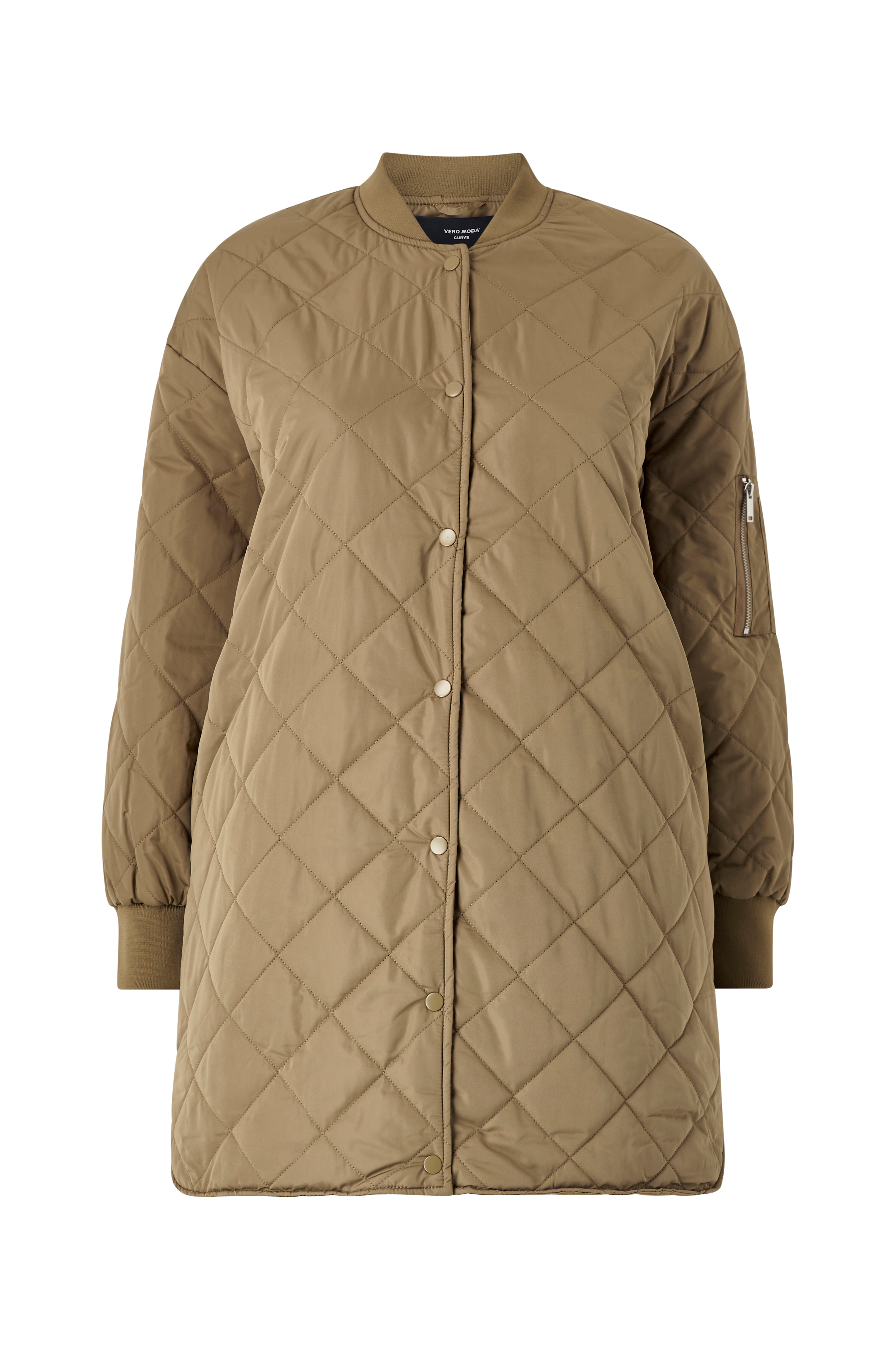 cylinder Ananiver En nat Vero Moda Curve Frakke vmMundina Coat Curve - Grøn - Forårsjakker | Ellos.dk