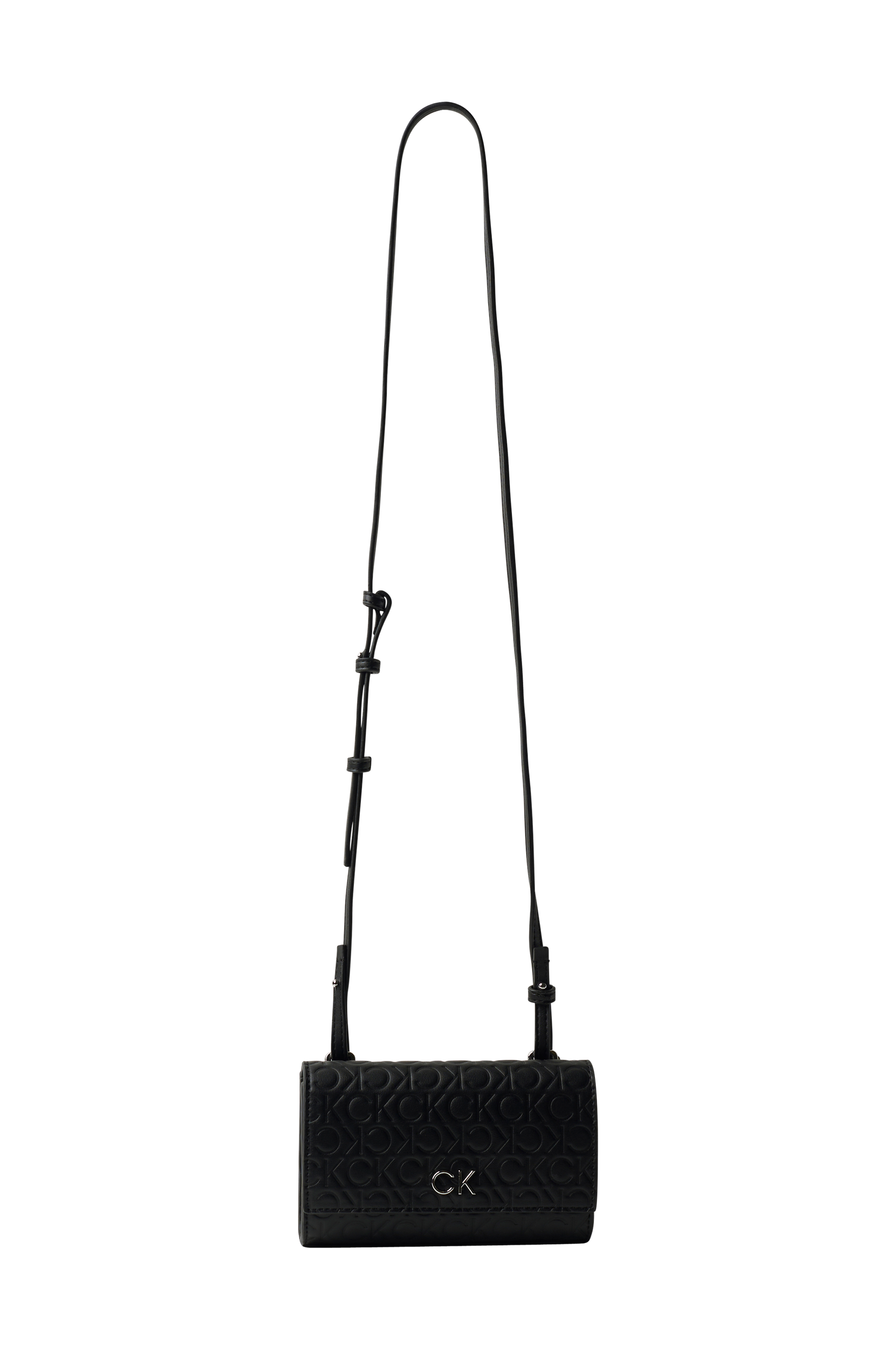 Calvin Klein - Taske Re-Lock Mini Bag Emb Mono - Sort - ONE SIZE