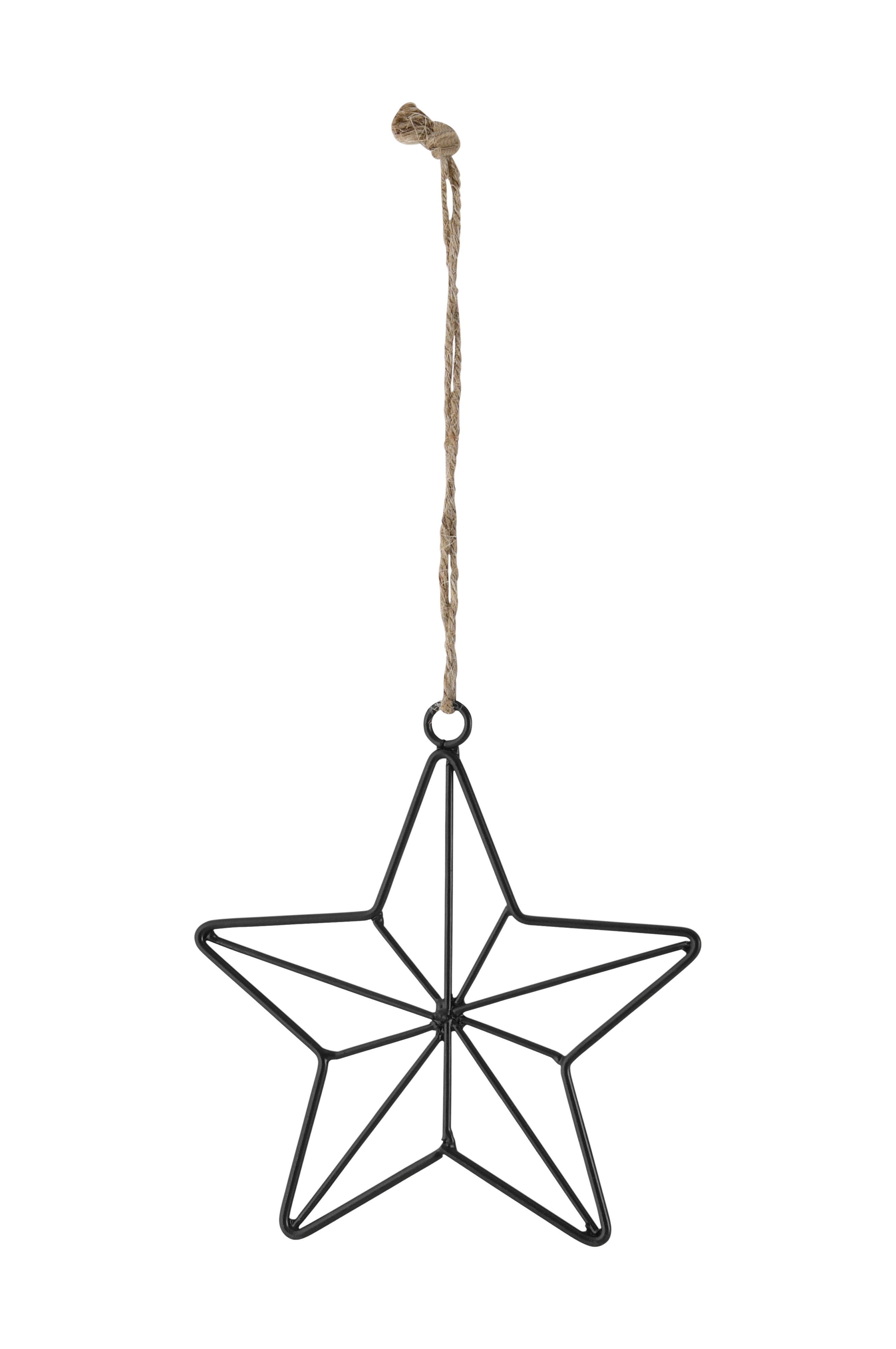 House of Flowers Stjerne i metal Sort Julepynt Ellos.dk