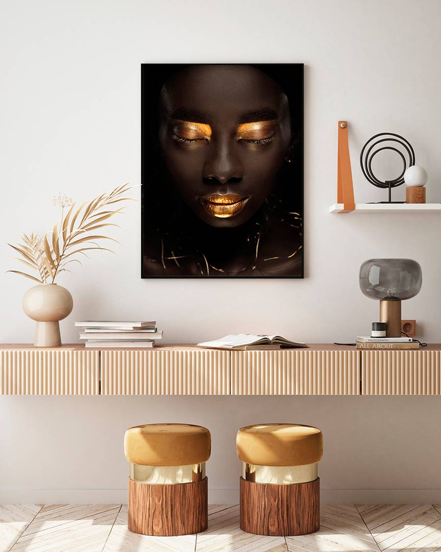 Malerifabrikken Poster Heart of Gold, brun från Malerifabrikken, bild 2