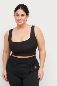 Zizzi - Sport-bh aJia Square Sports Bra - Svart - 42/44