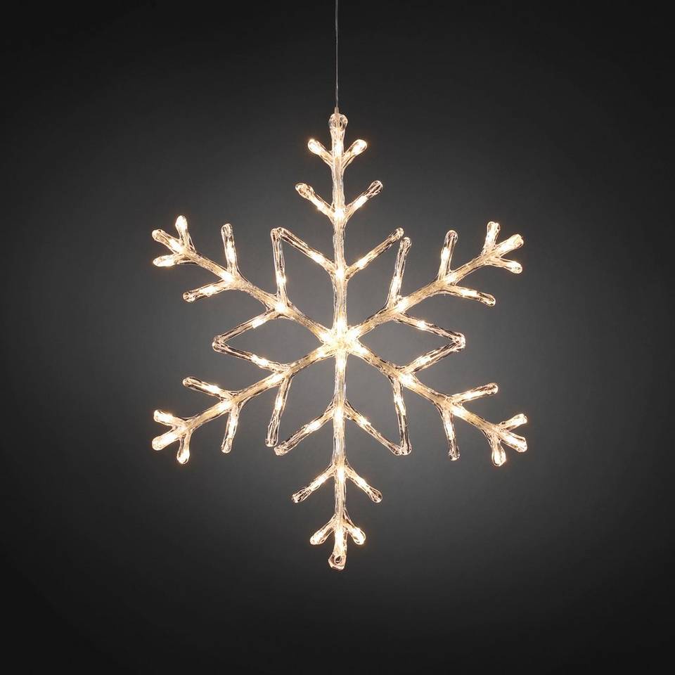 Konstsmide Snöflinga 60 LED 60cm, vit från Konstsmide, bild 2