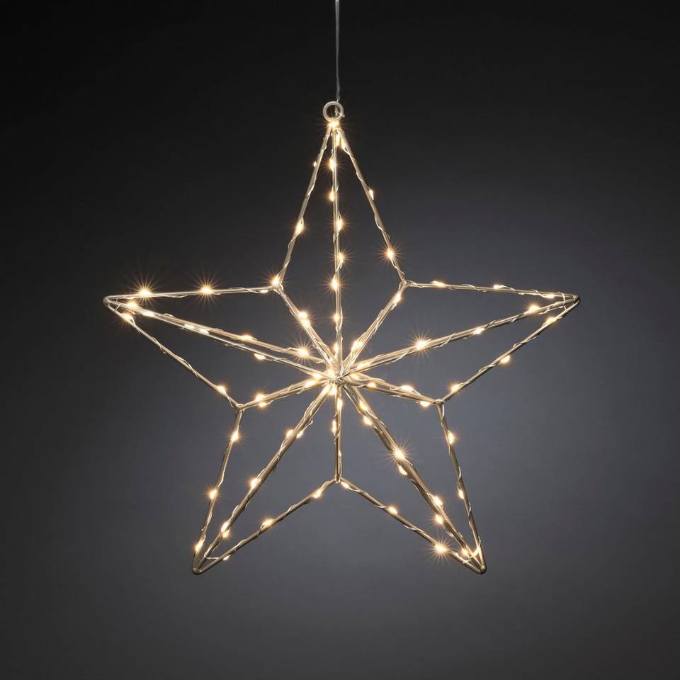 Konstsmide Metallstjärna 90 LED 36cm, silver från Konstsmide, bild 2