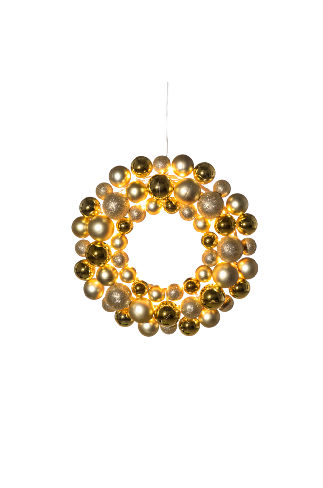 B/O Julekrans 50 LED 40 cm