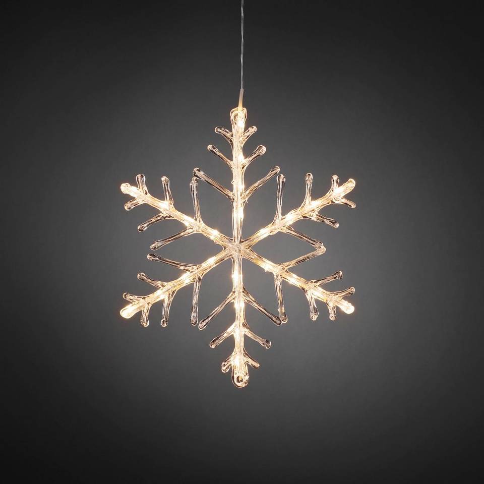 Konstsmide Snöflinga 24 LED 40cm, vit från Konstsmide, bild 2