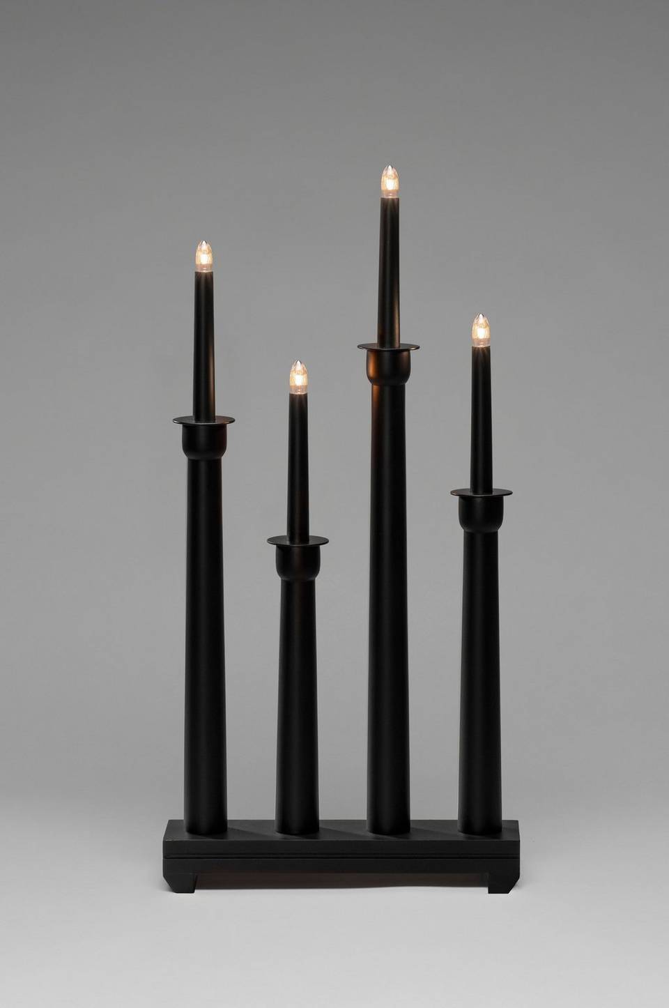 Konstsmide Elljusstake 4 ljus trä 59cm, svart från Konstsmide, bild 2