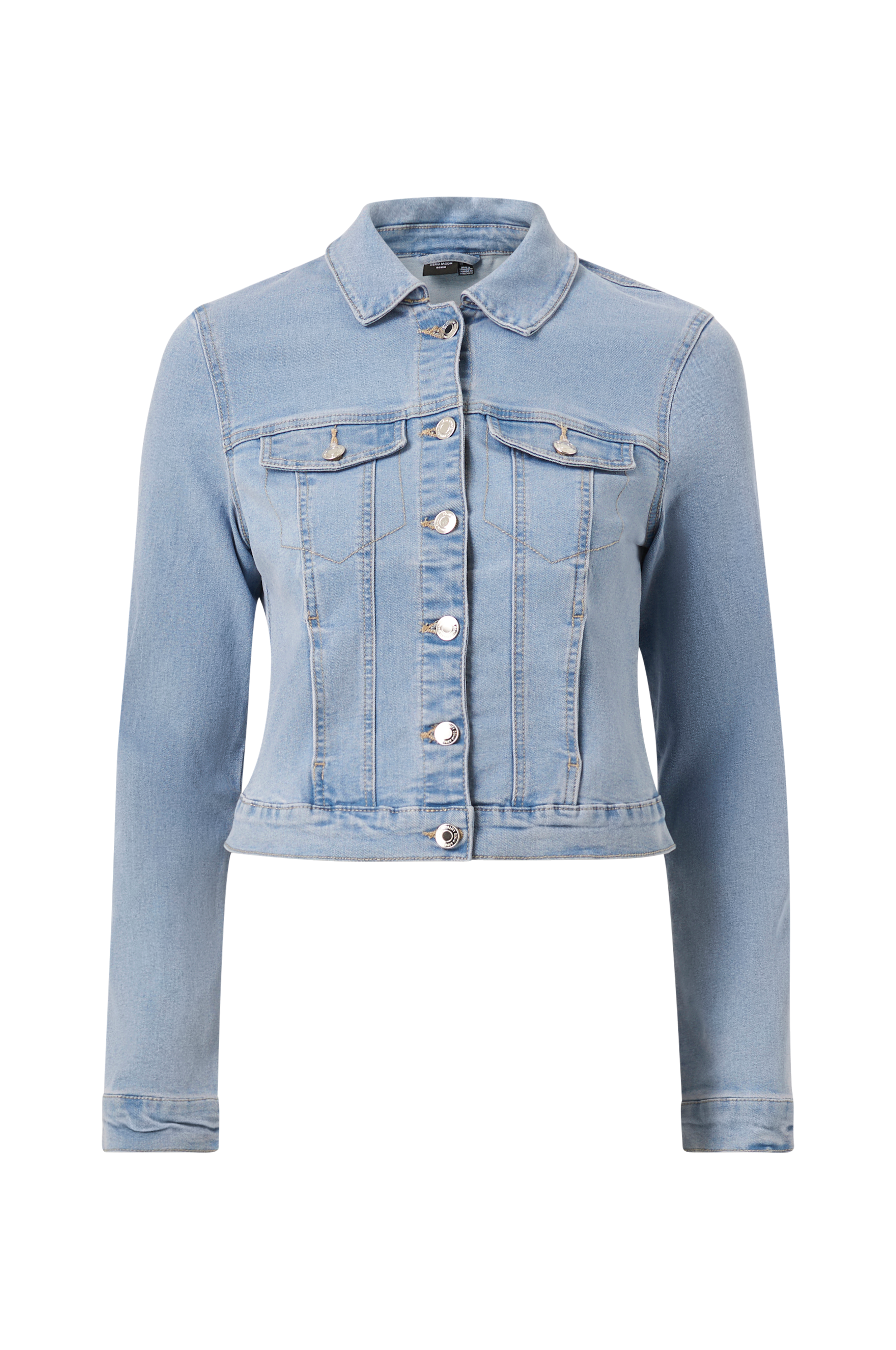 Vero Cowboyjakke vmLuna LS Dnm Jacket Blå Denimjakker | Ellos.dk