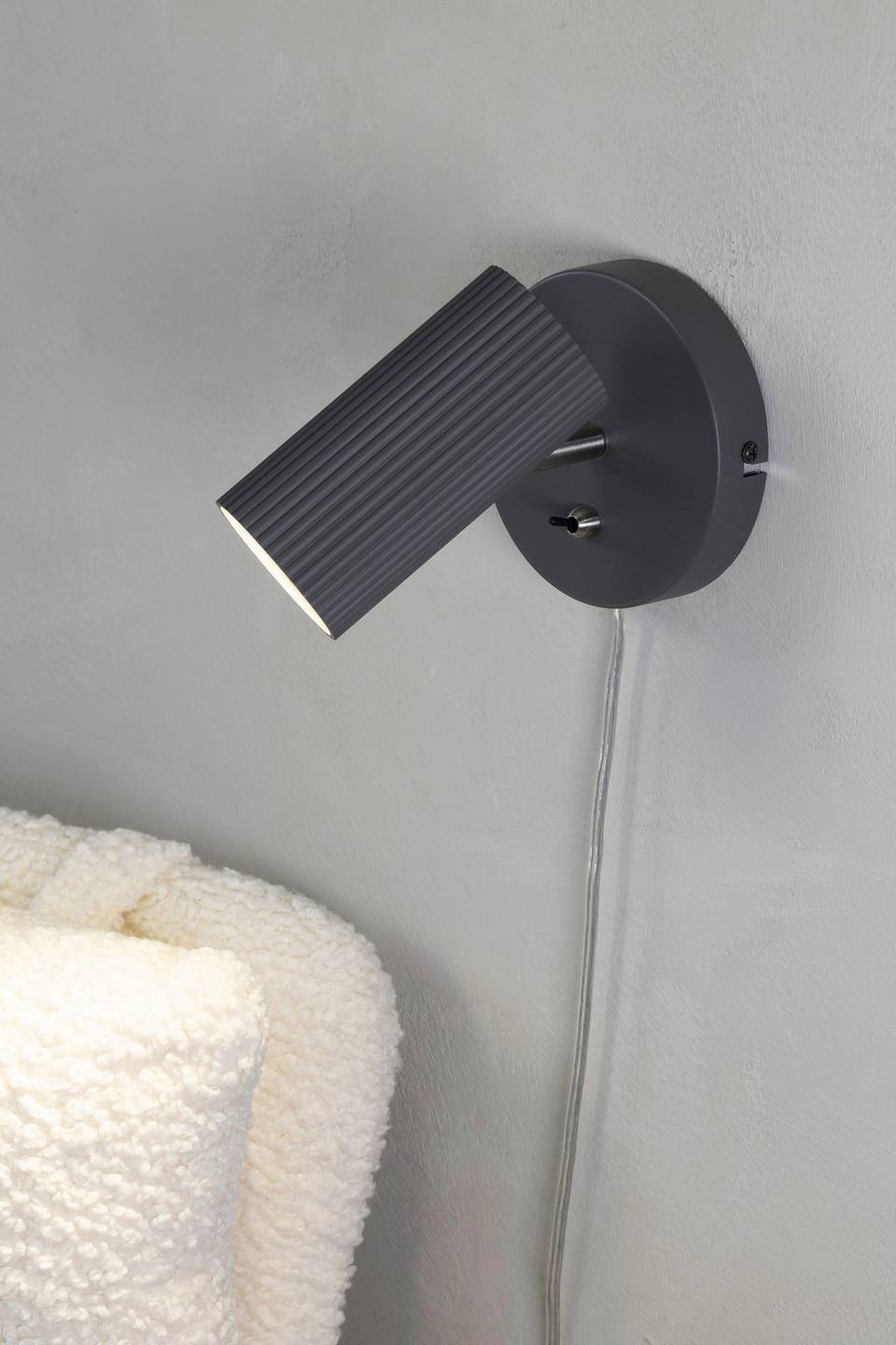 Markslöjd Vägglampa Costilla 1L, grå från Markslöjd, bild 5