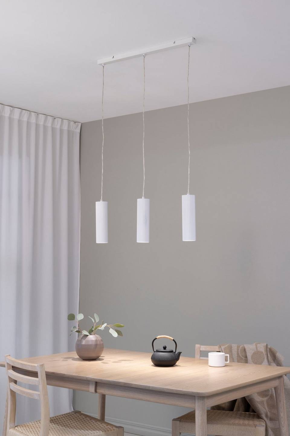 Markslöjd Takpendel Costilla Rak 3L, vit från Markslöjd, bild 2