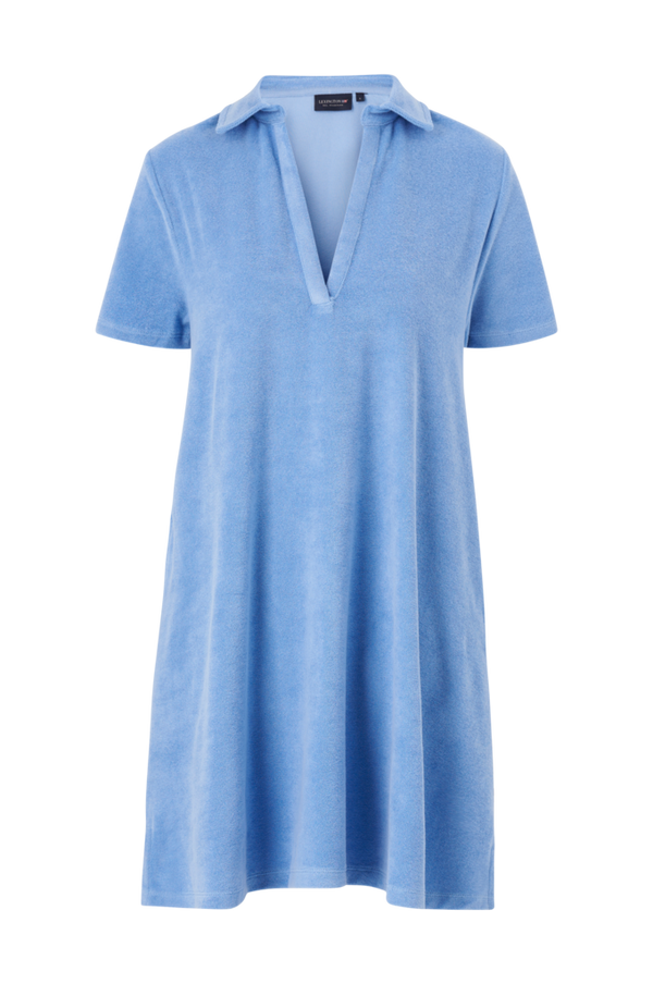 Lexington - Frottékjole Kailey Organic Cotton Terry Dress - Blå - 46
