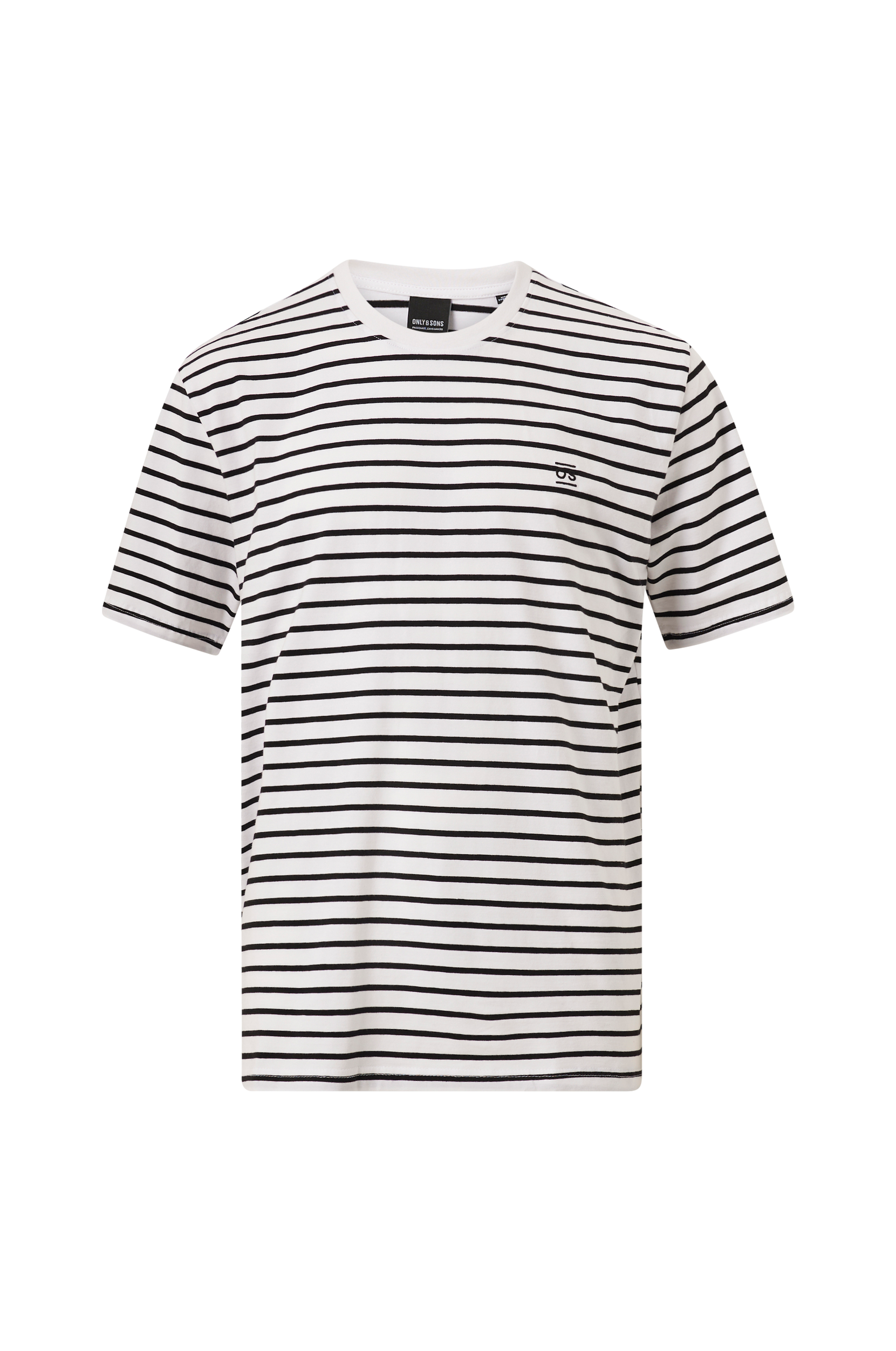 ONLY & SONS - T-shirt onsHenry Reg Stripe SS Tee - Hvid - L