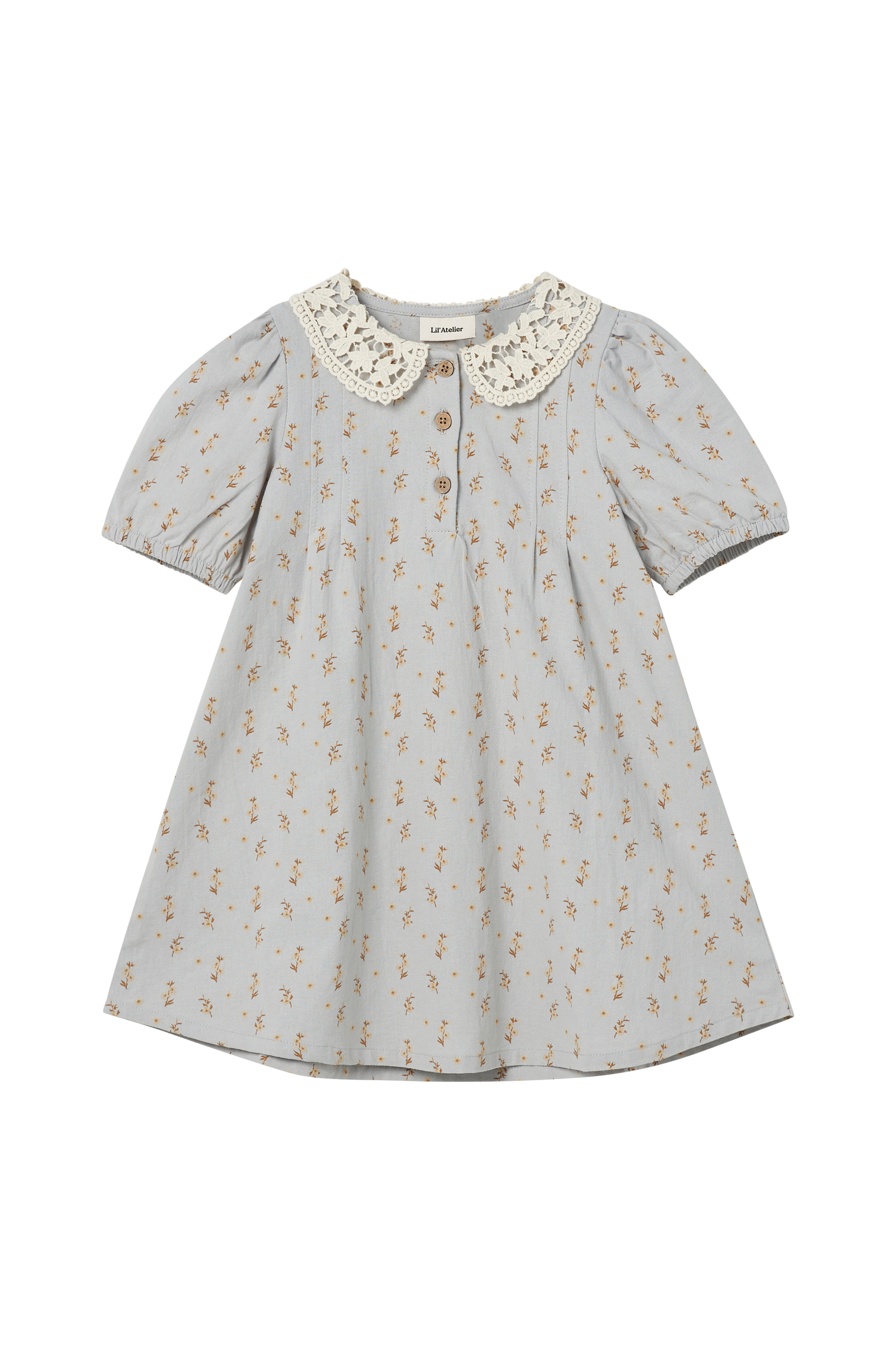 Se Name it - Kjole nmfDaisy Loose Dress Lil - Grå - 116 ved Ellos