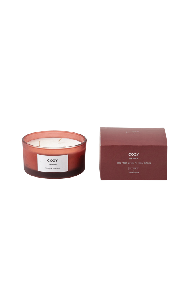 COZY - Nectarine Doftljus, Naturligt vax