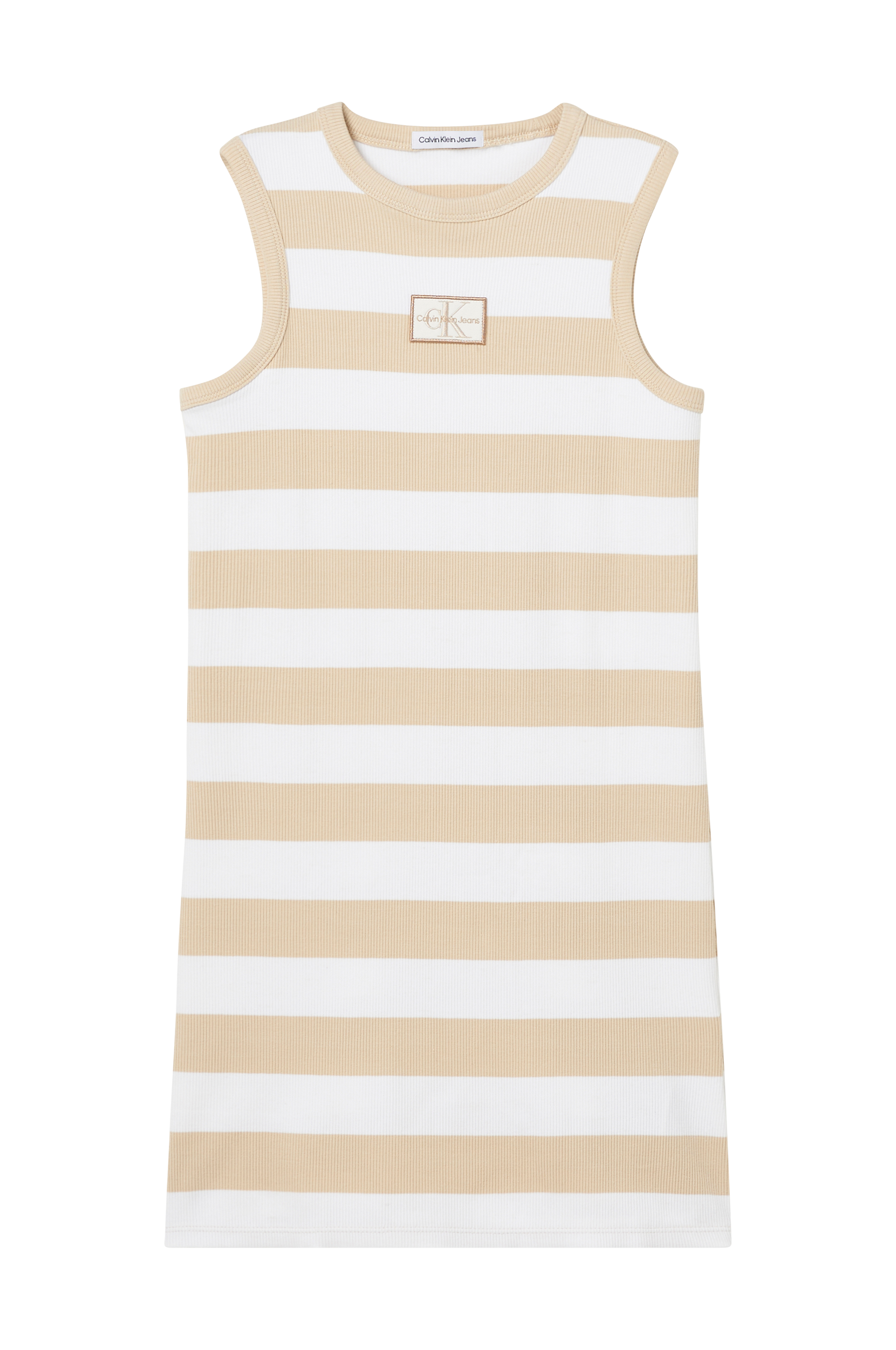 Calvin Klein - Kjole Rib Dress Sleeveless - Hvid - 152