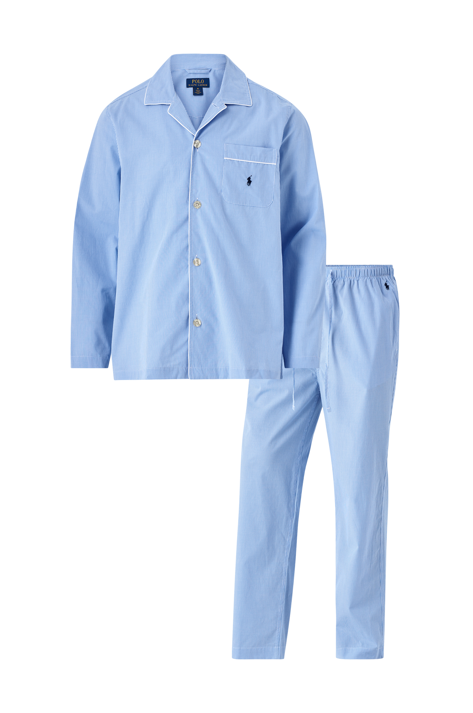 Polo Ralph Lauren - Pyjamas Cotton-Sst - Blå - S