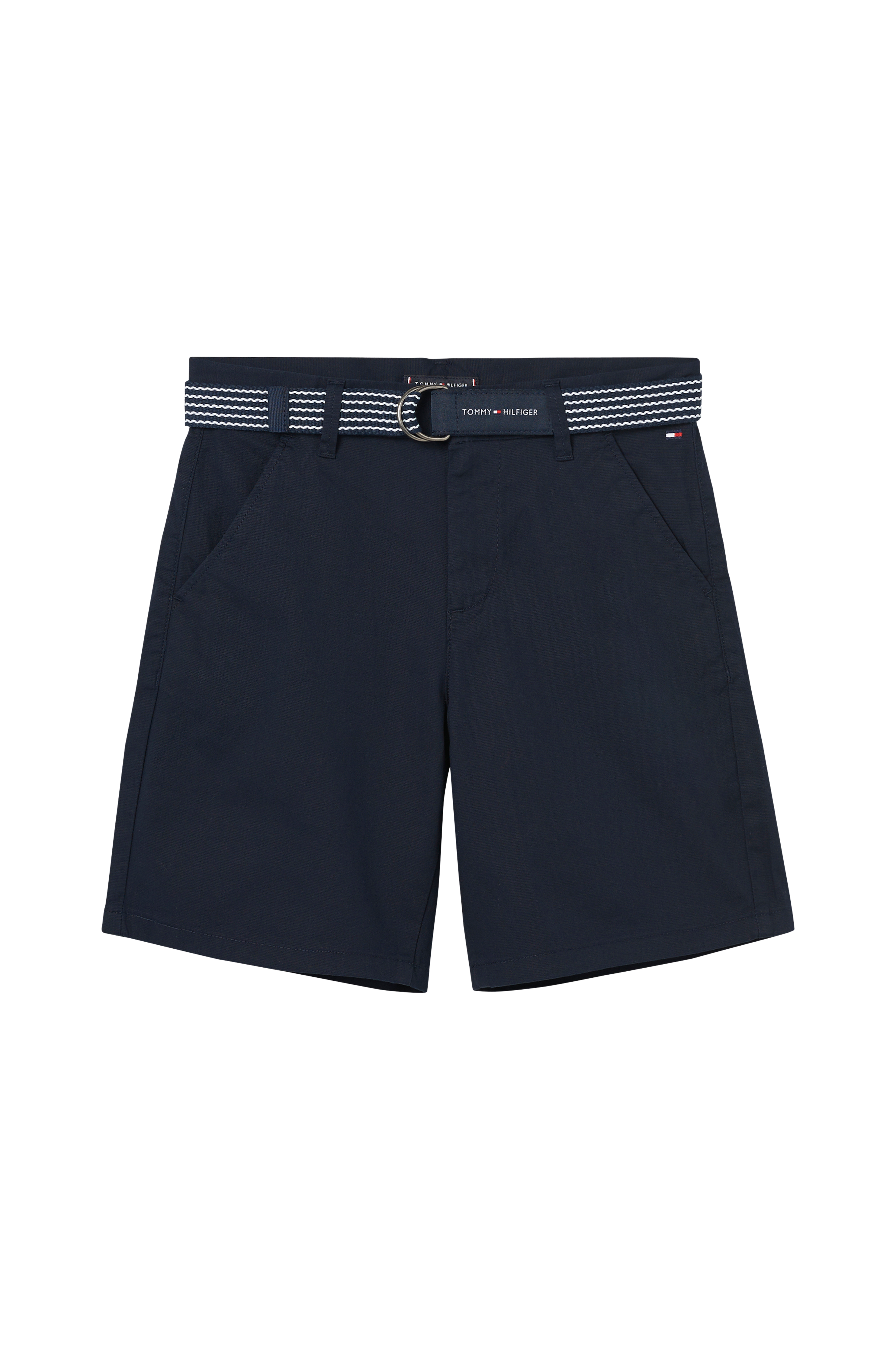 Tommy Hilfiger Chinoshorts Essential Belted Chino Shorts - Blå Shorts | Ellos.dk