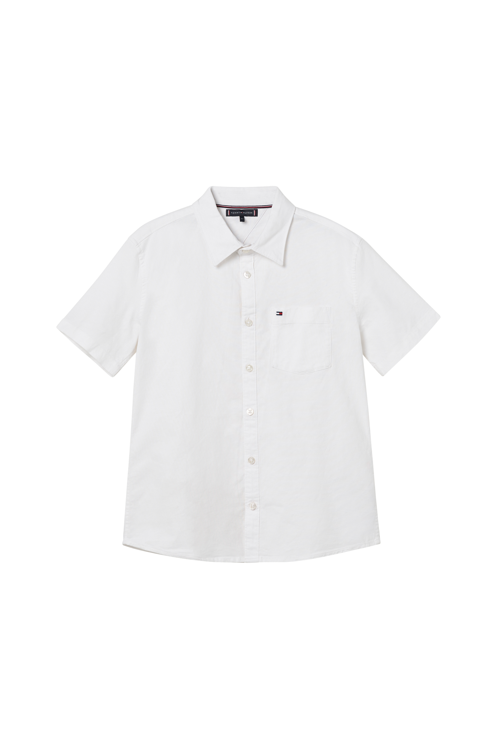 Tommy Hilfiger - Skjorte Stretch Oxford Shirt S/S - Hvid - 152