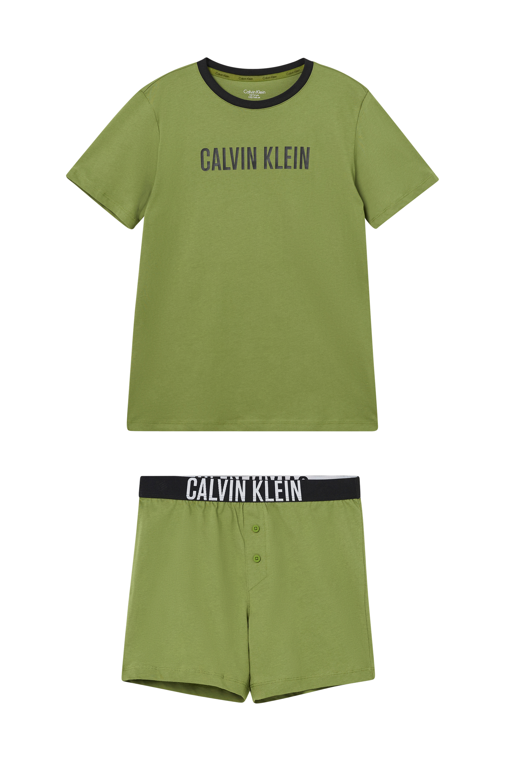 Calvin Klein - Pyjamas Knit PJ Set 2 dele - Grøn - 170