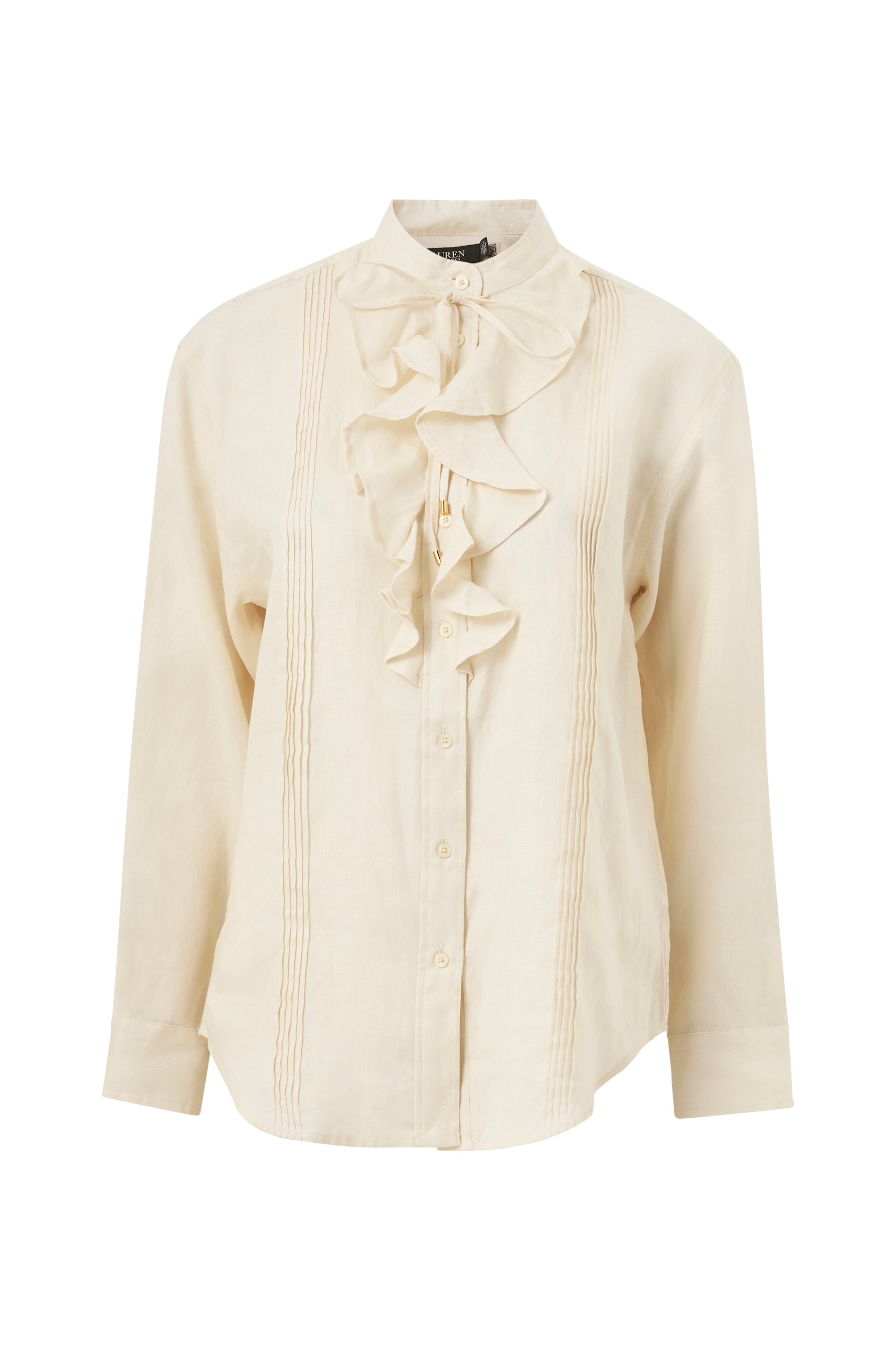 Lauren Ralph Lauren Tissue Linen-shirt Hvid - Skjorter | Ellos.dk