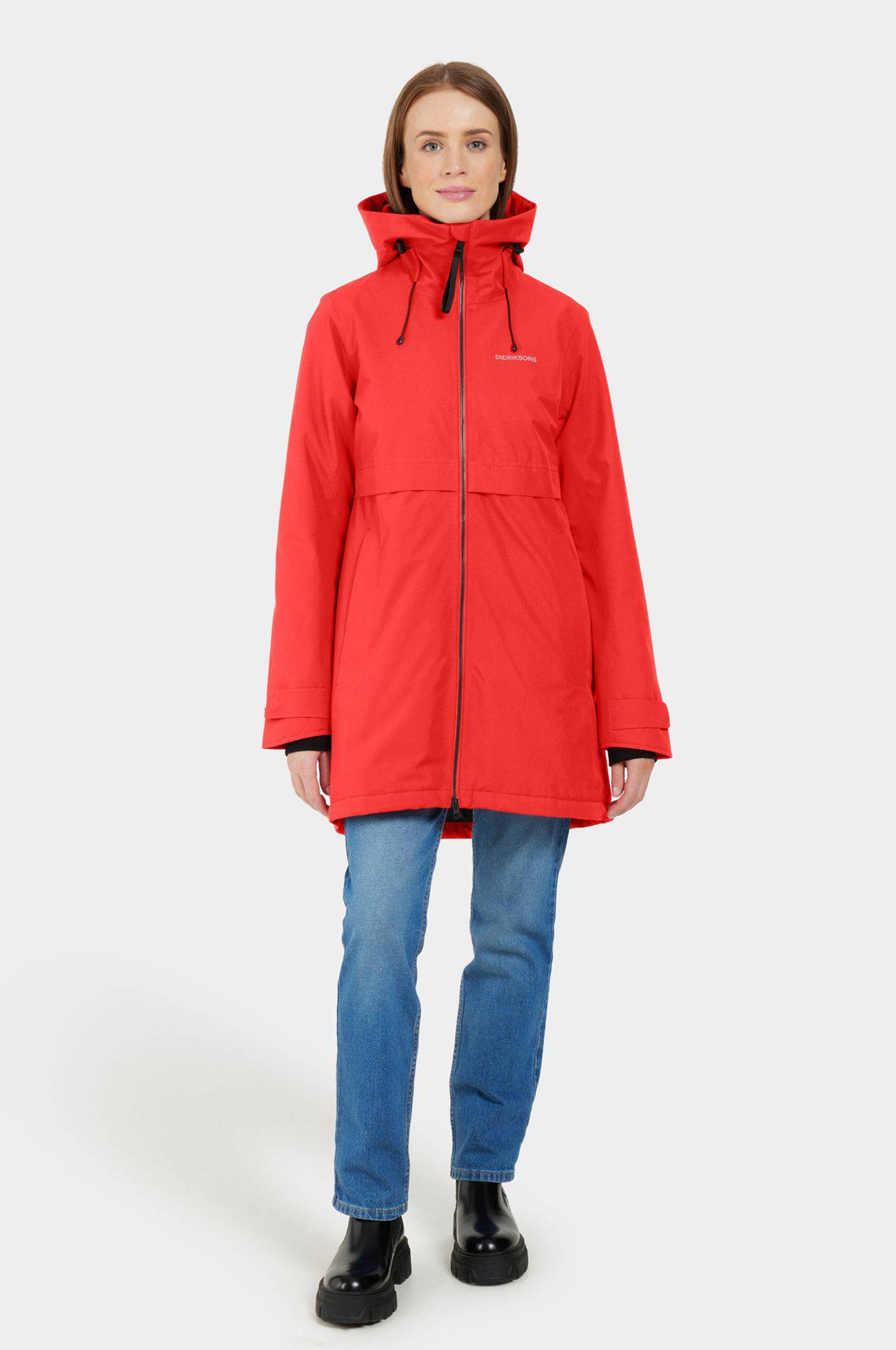 Didriksons Parka Helle Wns Parka Rød Høstjakker