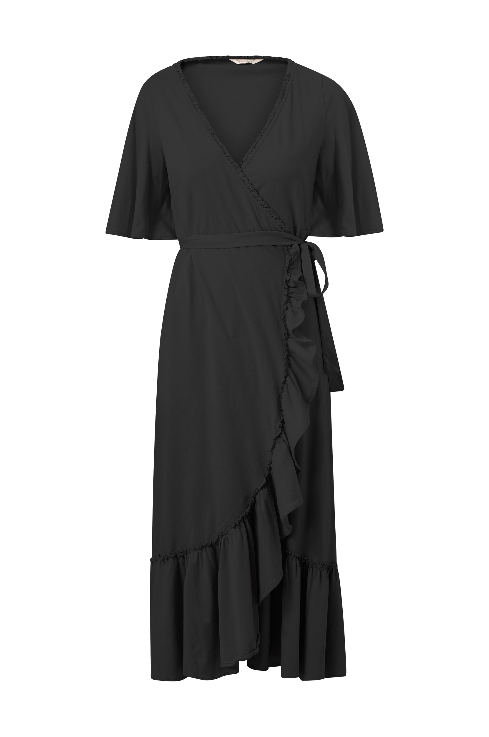 Molly - Slå-om kjole Gracie Dress - Sort - 36 - Kjoler - Tøj til kvinder (30653068)
