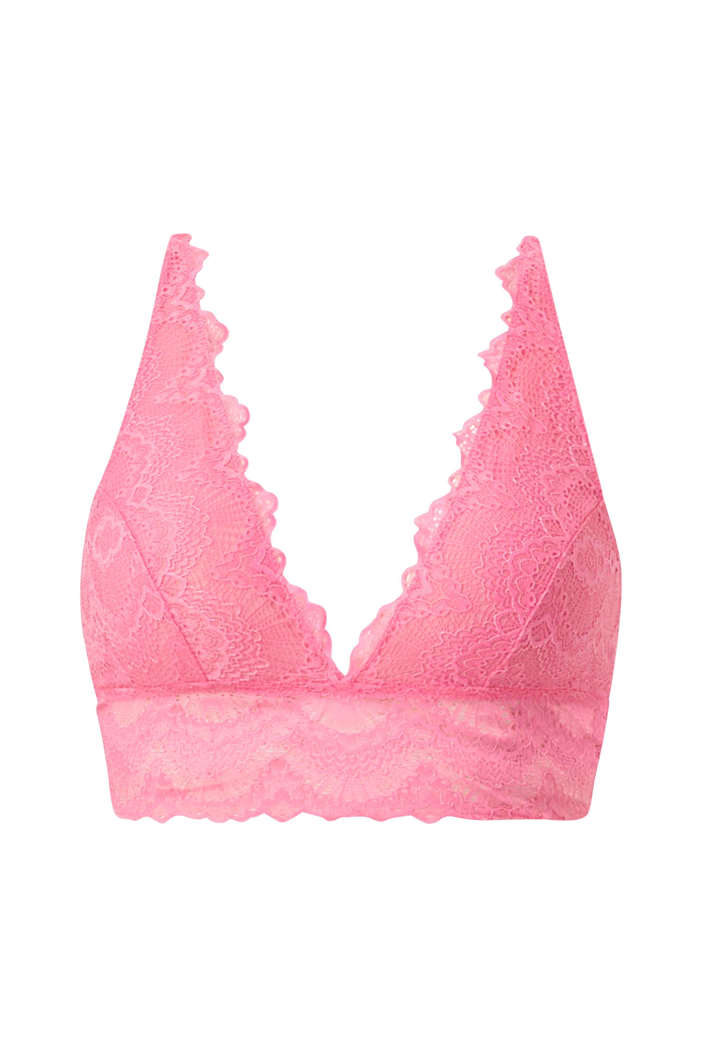 Understatement - Bralette Lace Plunge Bralette Top - Rosa - 38 - BH - Tøj  til kvinder (30053106)