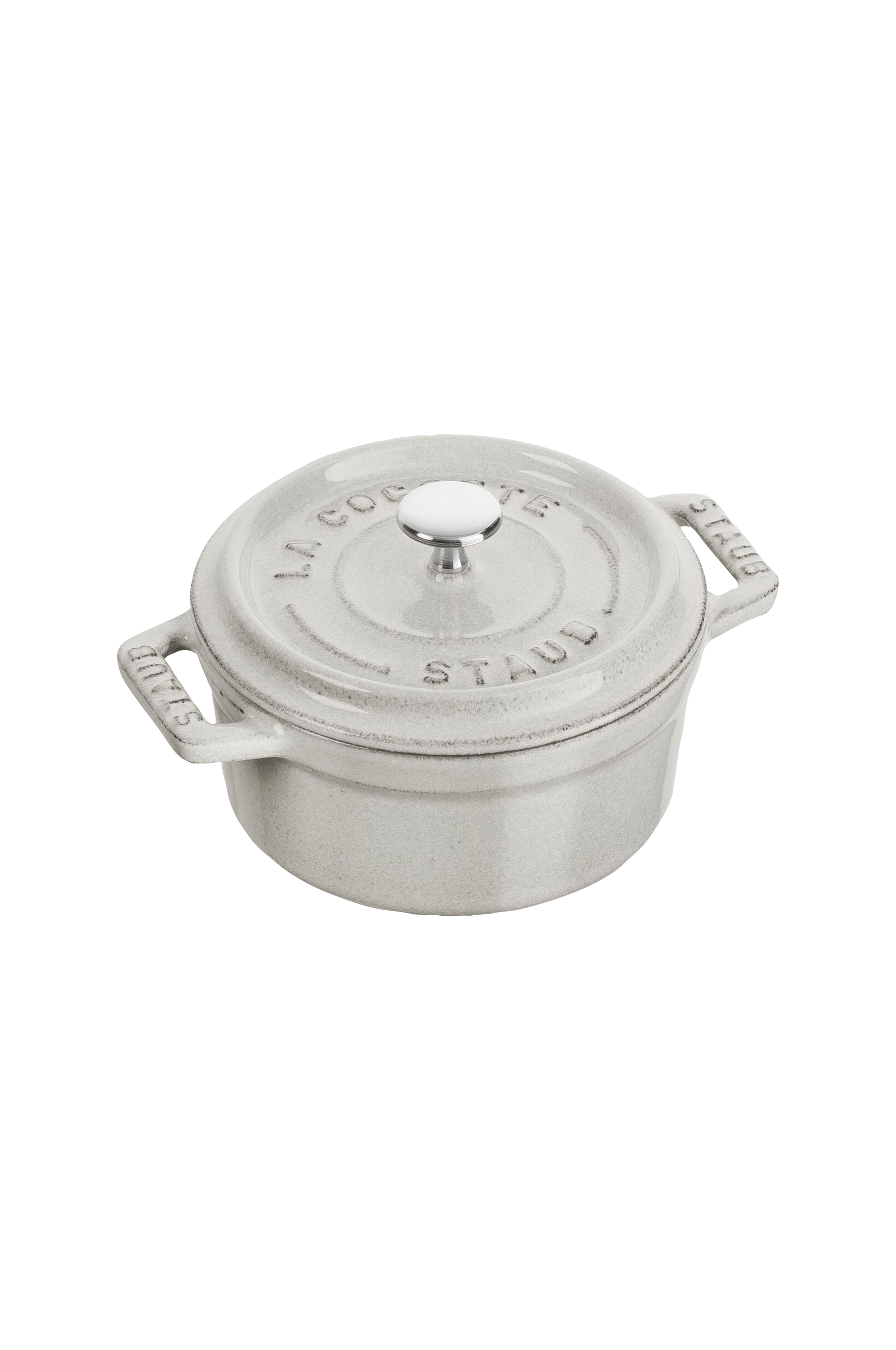 Staub Cocotte rund 10 cm, 0,25 - Grå - Gryder | Ellos.dk