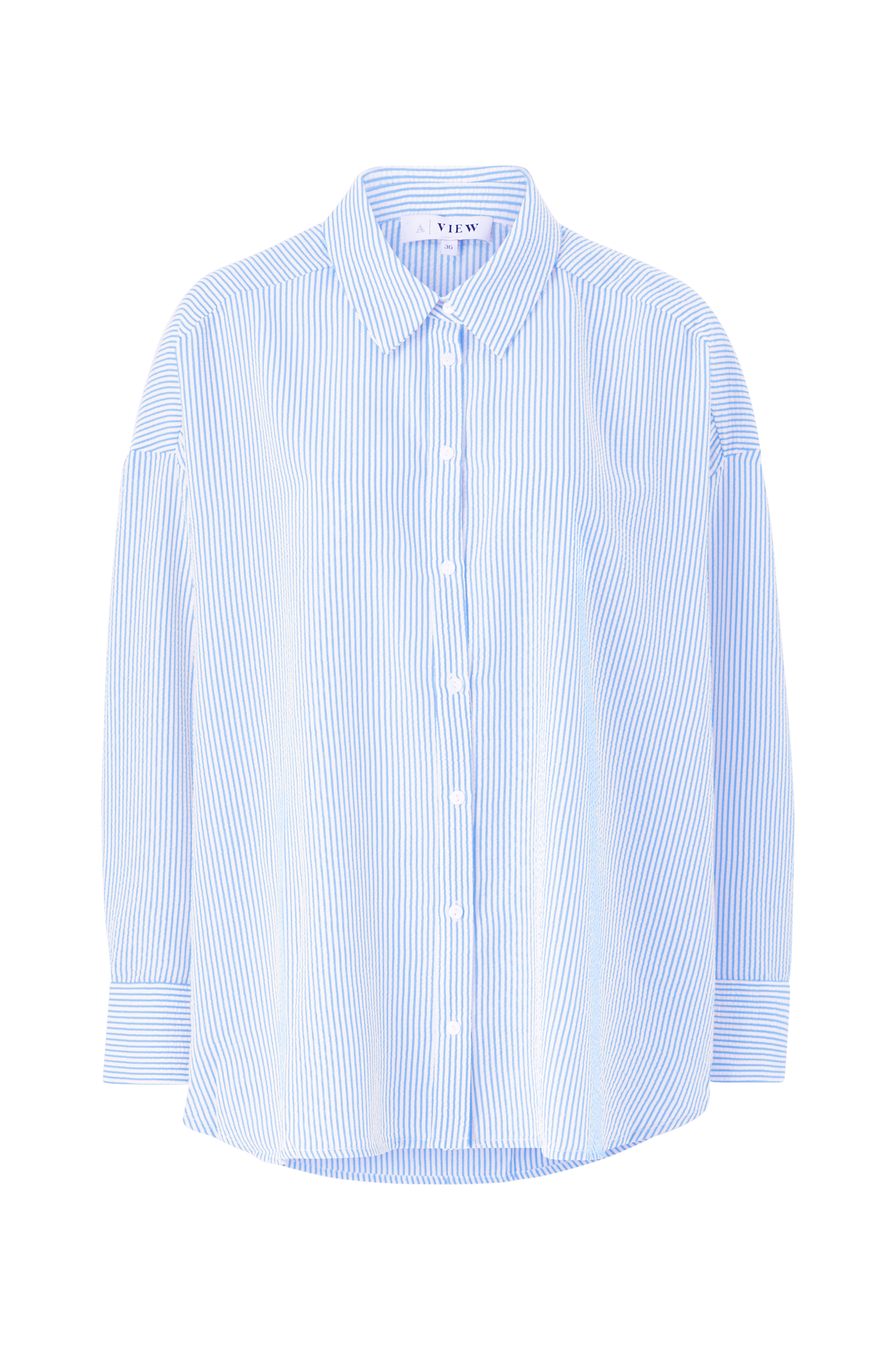 A-View - Lang skjorte Sonja Shirt - Blå - 38