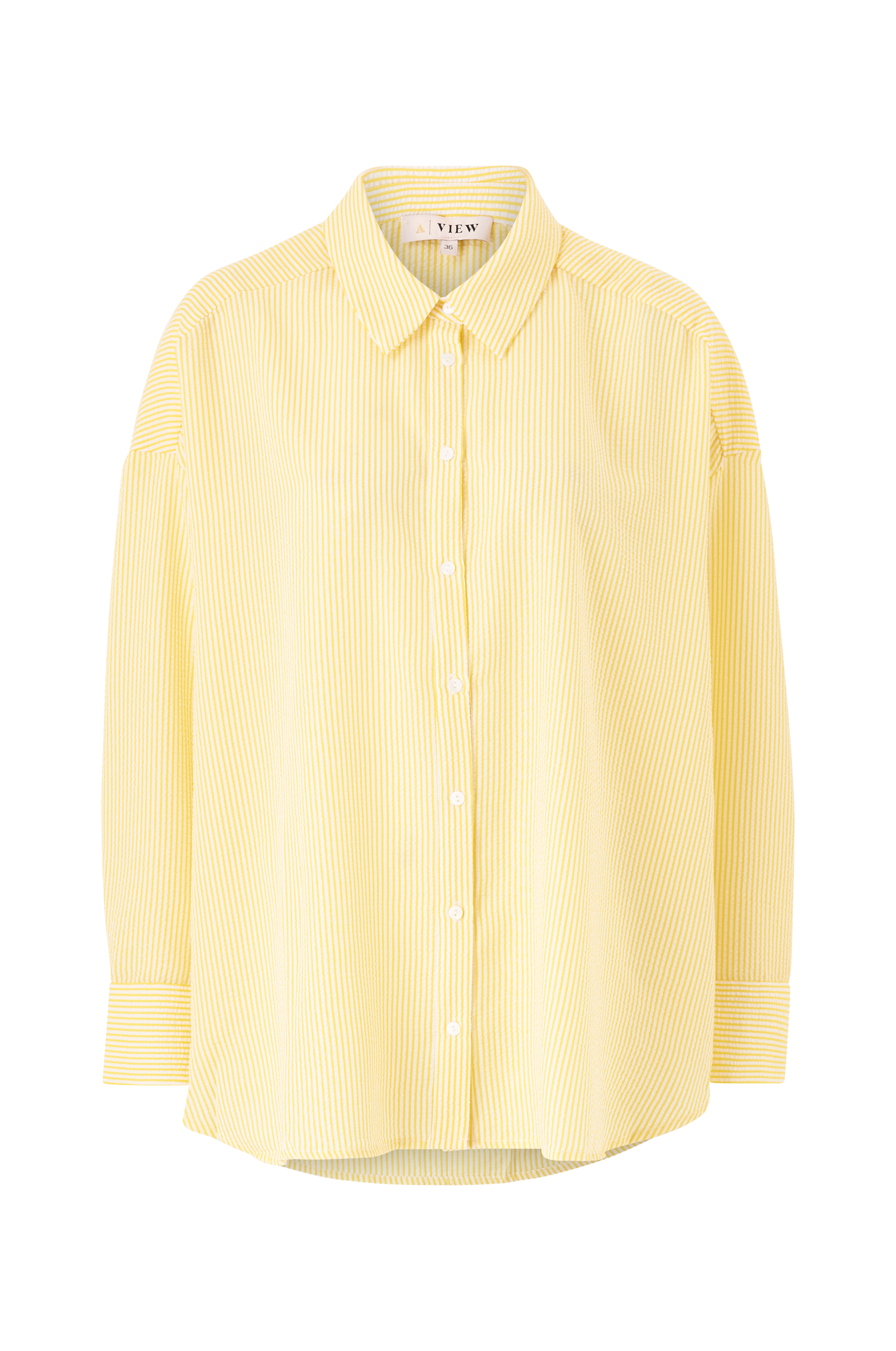 A-View - Lang skjorte Sonja Shirt - Gul - 36