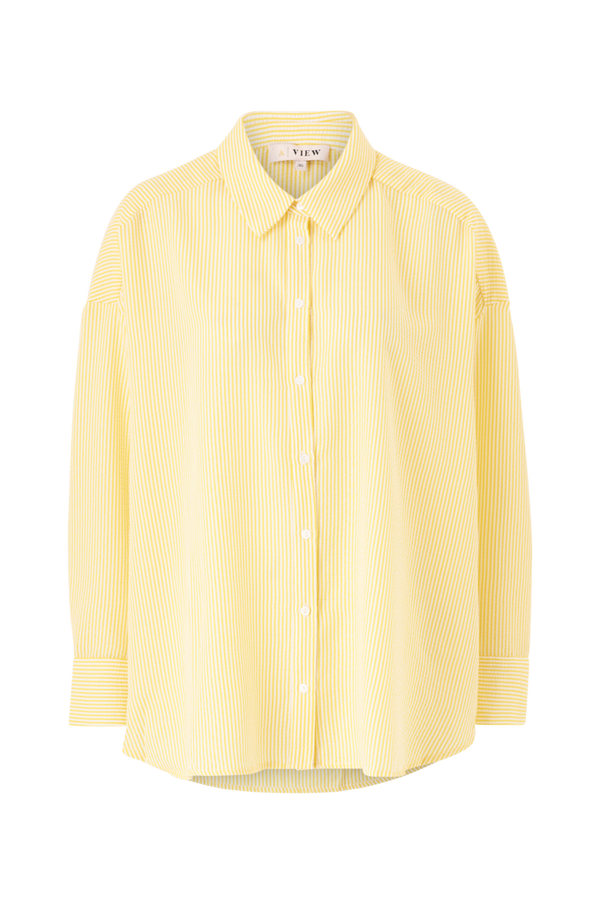 A-View - Lang skjorte Sonja Shirt - Gul - 40