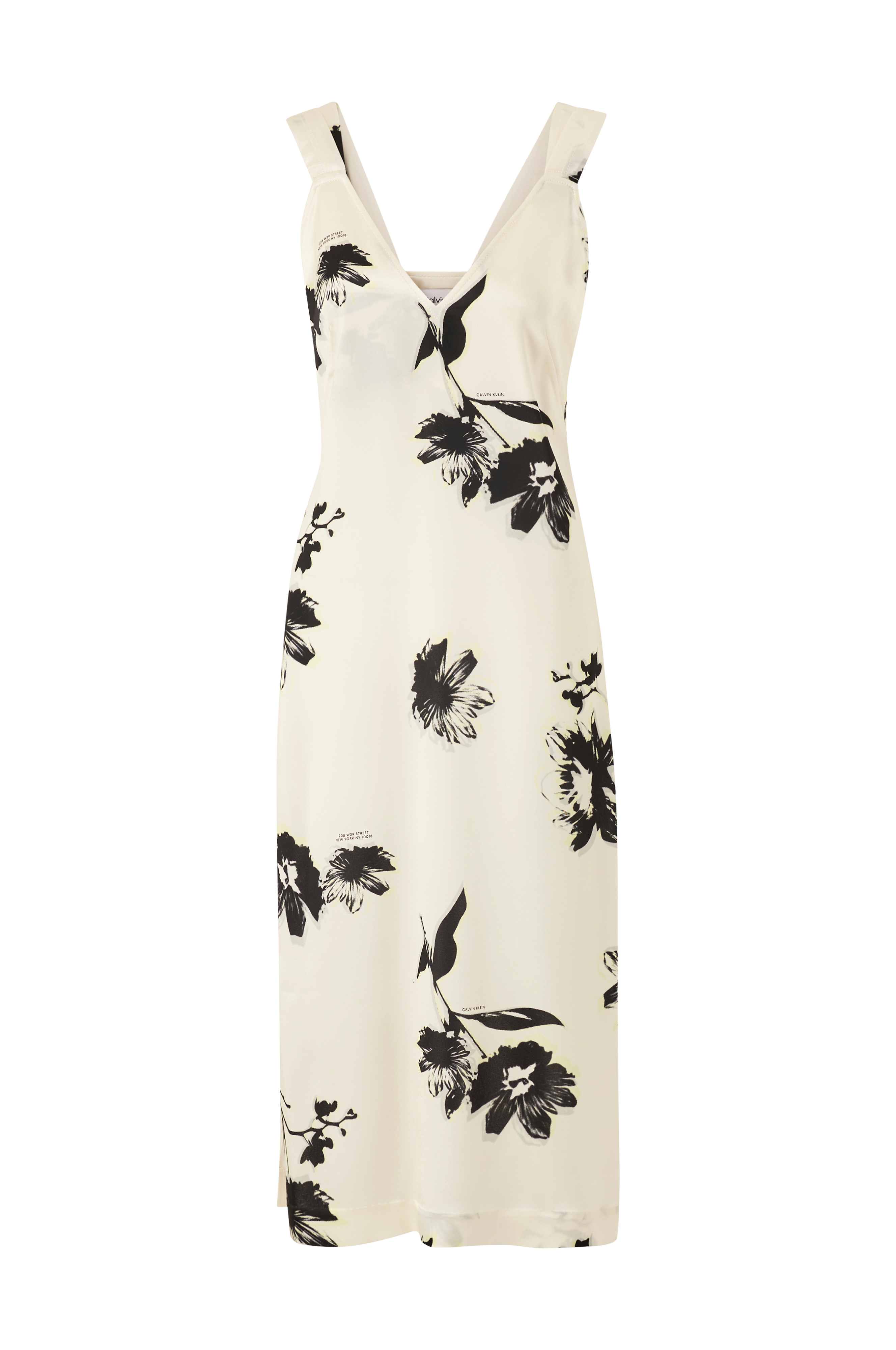 PEF ildsted dobbeltlag Calvin Klein Kjole Modern Floral Slip Dress - Hvid - Sommerkjoler | Ellos.dk