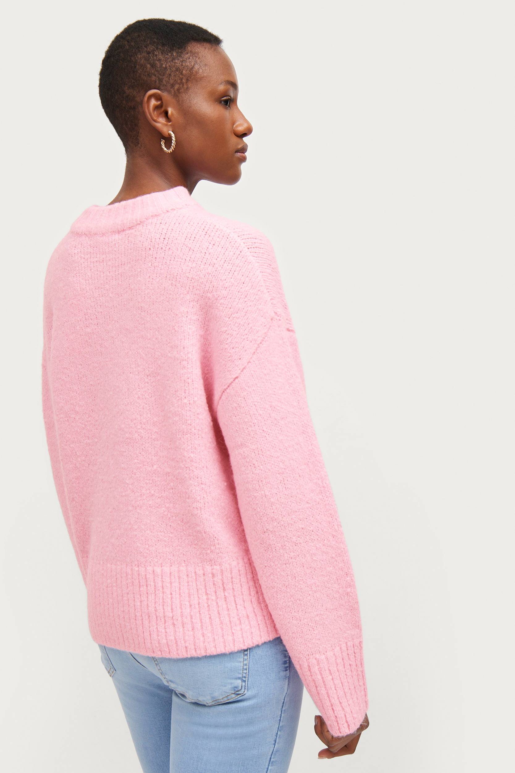 Gina Tricot Pullover Charlie 18943 Rosa Regular Fit