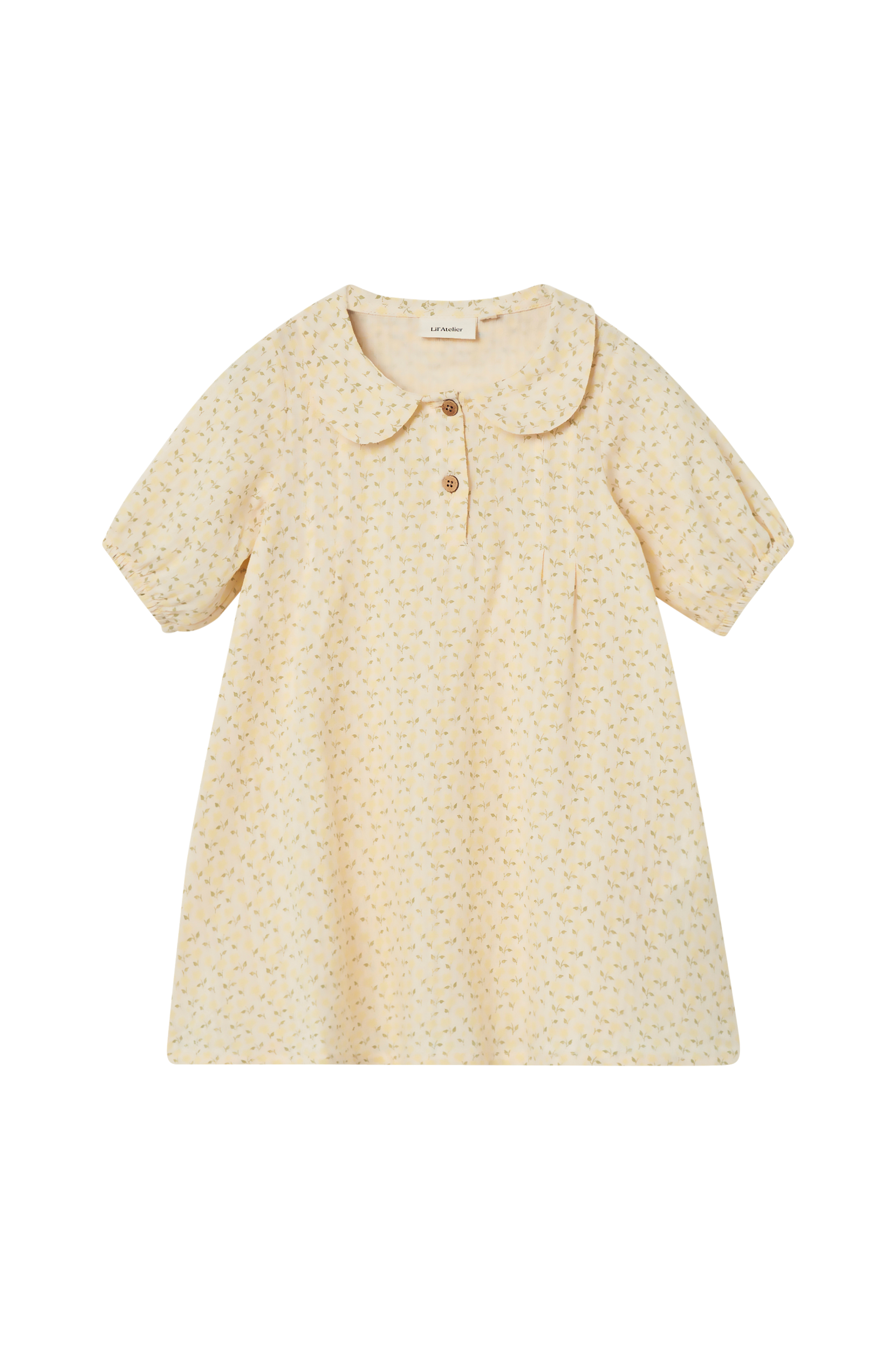Name it - Kjole nmfHulla SS Loose Dress Aop Lil - Hvid - 98