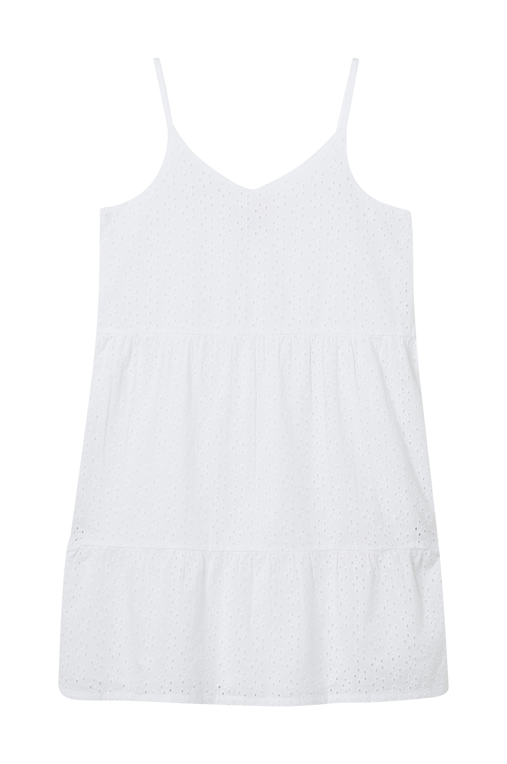 Se Vero Moda - Kjole vmCaitlyn SL Dress Wvn - Hvid - 152 ved Ellos
