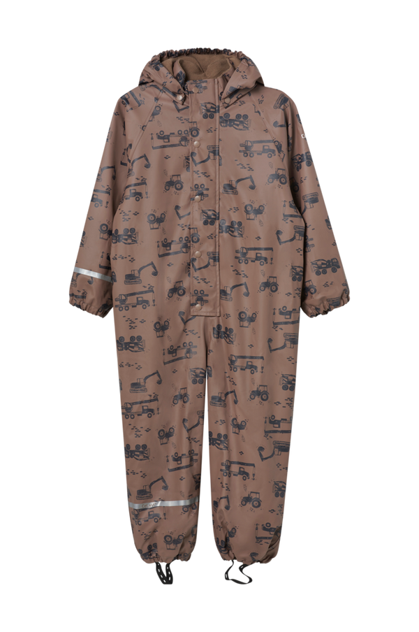 CeLaVi - Regntøj Rainwear Suit Aop w. Fleece - Blå - 80