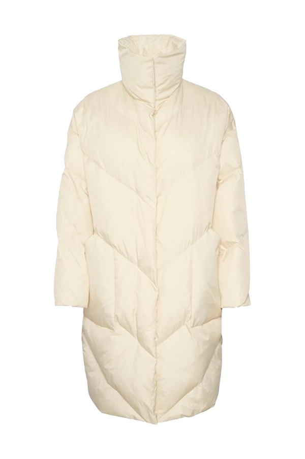 Cream - Dunfrakke crNisa Puffer Jacket - Beige - 36